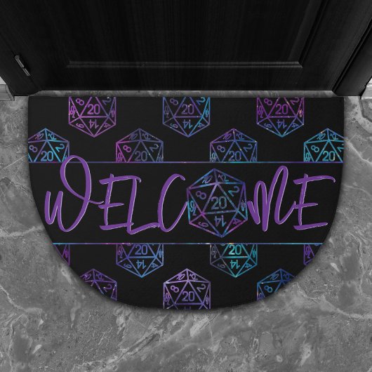 Paillasson RPG Dice | Nebula Tabletop PnP Roleplayer Welcome