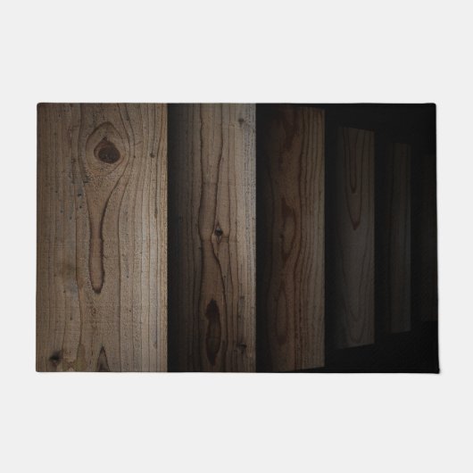 Paillasson Ruban d'illusion de l'escalier de bois| Mats d'esc (Devant)