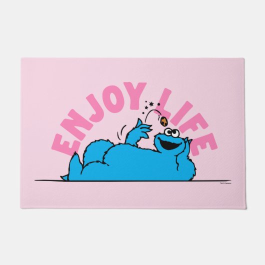 Paillasson Rue Sésame | Cookies Monster Enjoy Life (Devant)