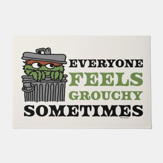 Paillasson Rue Sésame | Oscar le Grouch se sent Grouch (Devant)