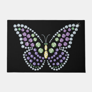 Paillasson Rug à papillon en pierre à bijoux