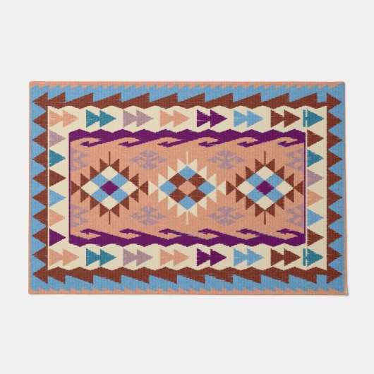 Paillasson Rug coloré oriental Kilim (Devant)