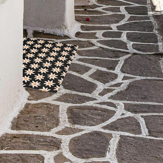 Paillasson Rug floral gras