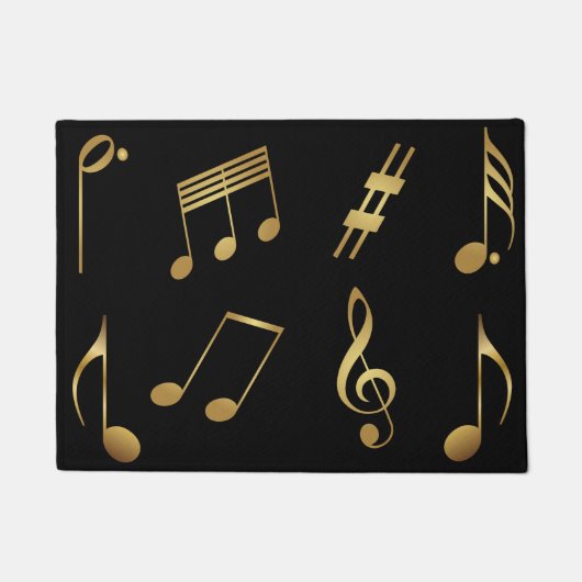 Paillasson Rug Gold Music Note (Devant)