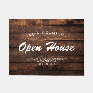 Paillasson Russe Faux Wood Real Estate Open House Doormat
