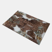 Paillasson Russe Ouest Cowboy Cuir Brown (Incliné)