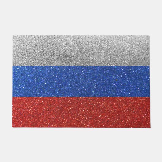 Paillasson Russie Drapeau russe Parties scintillant Voyage Ac (Devant)