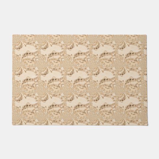 Paillasson Rustic Antique Musical Notes (Devant)