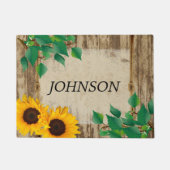 Paillasson Rustic Barn Wood Sunflower (Devant)