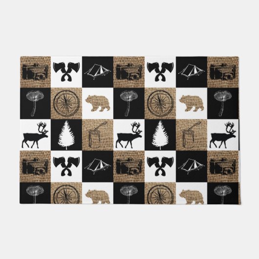 Paillasson Rustic Camping Extérieur Aventure (Devant)