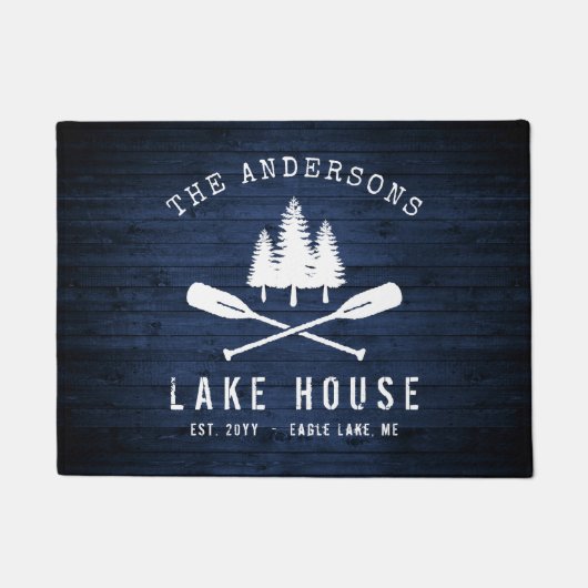 Paillasson Rustic Lake House Boat (Devant)