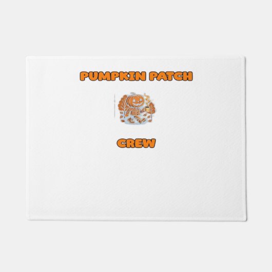 Paillasson Rustique Automne Citrouille Floral Feuille Classiq (Devant)