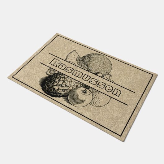 Paillasson Rustique Brown Fruit Variété Nom personnalisé Accu (Incliné)