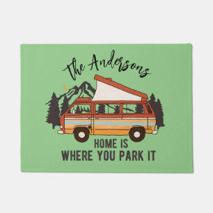 Paillasson RV Camping Tent Trailer Home est l'endroit où vous