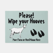 Paillasson Saanen Chèvre laitière Essuyer vos manches CHOISIR (Devant)