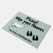 Paillasson Saanen Chèvre laitière Essuyer vos manches CHOISIR (Incliné)