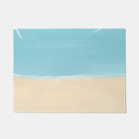 Paillasson Sable de plage aqua (Devant)