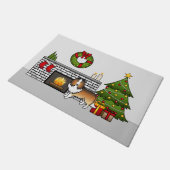 Paillasson Sable Shetland Sheepdog Chien Dans La Salle De Noë (Incliné)