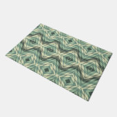 Paillasson Sage Seafoam Green Beige Grey Brown Tribal Art (Incliné)
