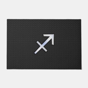 Paillasson Sagittarius moderne Zodiac Sign on Snake Skin