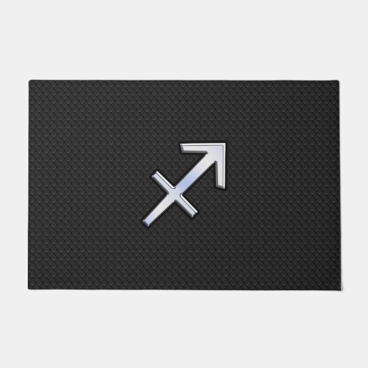 Paillasson Sagittarius moderne Zodiac Sign on Snake Skin (Devant)