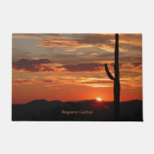 Paillasson Saguaro Cactus, coucher du soleil (Devant)