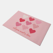 Paillasson Saint-Valentin 2023 Coeurs doux (Incliné)