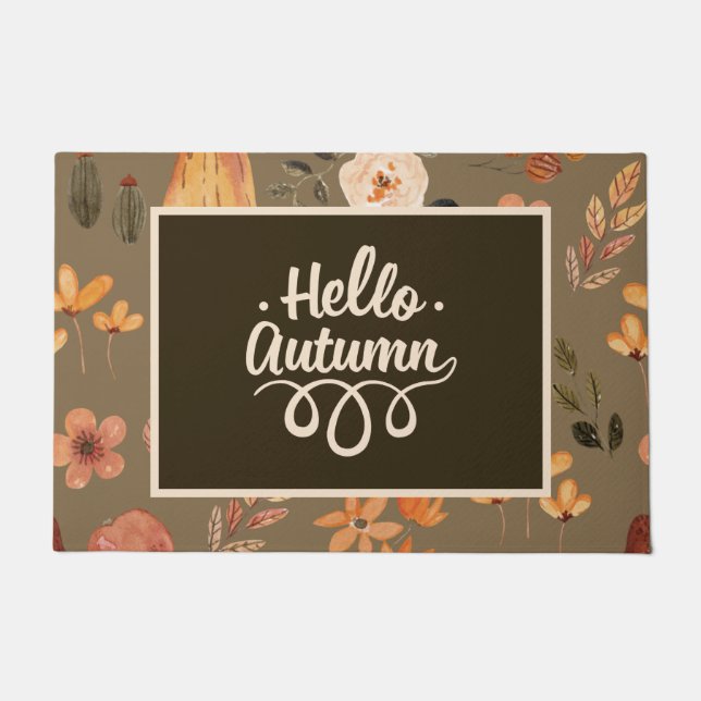 Paillasson Saison d'Action de grâce de récolte d'automne abon (Devant)