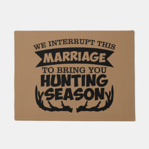 Paillasson Saison de chasse et mariage