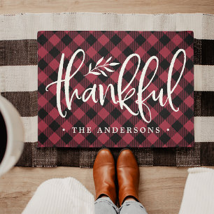 Paillasson Saison de grâce Thanksgiving personnalisé