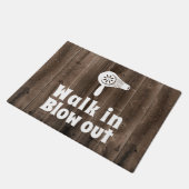 Paillasson Salon Bar Sèche Cheveux Bois Rustique Accueil (Incliné)