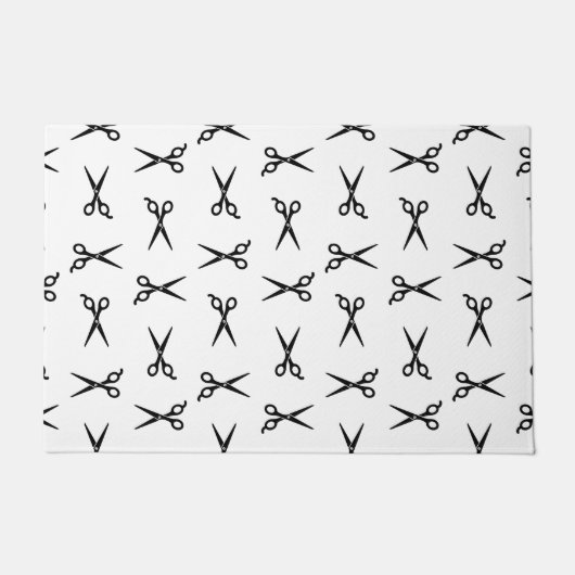 Paillasson Salon ciseaux Barbershop COULEUR ARRIÈRE - PLAN PE (Devant)