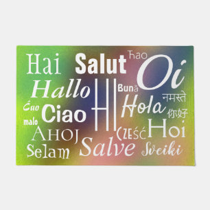 Paillasson Salut dans beaucoup de Langues Cool