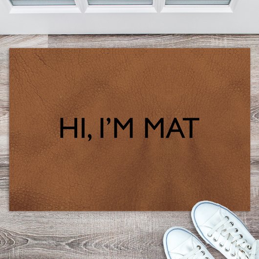 Paillasson Salut, je suis Mat Funny Doormat