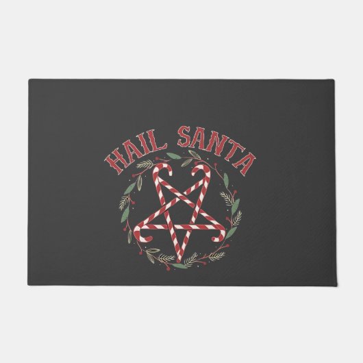 Paillasson Salut Satan Noël Krampus Xmas Devil Candy (Devant)