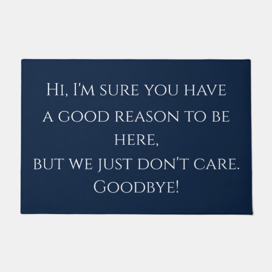 Paillasson Salutation grossière drôle (Devant)