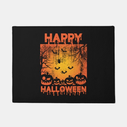 Paillasson Salutations d'Halloween (Devant)