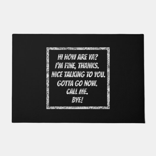 Paillasson Salutations rapides (Devant)