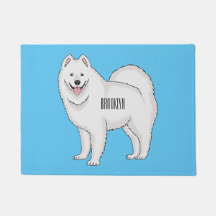 Paillasson Samoyed dog cartoon illustration