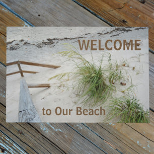 Paillasson Sandy White Beach Seagrass Accueil Personnalisé