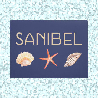 Paillasson Sanibel Island Floride avec coquillages