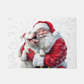 Paillasson Santa Claus et Pitbull Chien Chien Chien Chien (Devant)