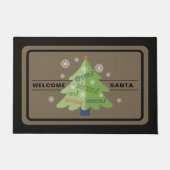 Paillasson Sapin de Noël Stressed, Blessed, Obsessed (Devant)