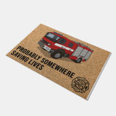 Paillasson Sauvons Des Vies Des Pompiers (Incliné)