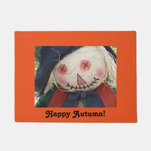 Paillasson Scarecrow Happy Automne Porte Mat (Devant)