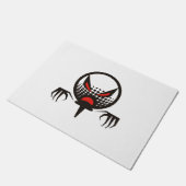 Paillasson Scary Golf Halloween groupe cimetière (Incliné)