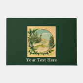 Paillasson Scène de montagne rustique (Devant)