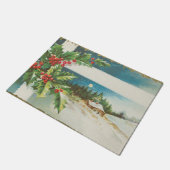 Paillasson Scène de Noël Hiver de neige blanche (Incliné)