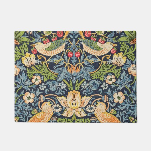 Paillasson Schéma floral William Morris Strawberry Thief (Devant)