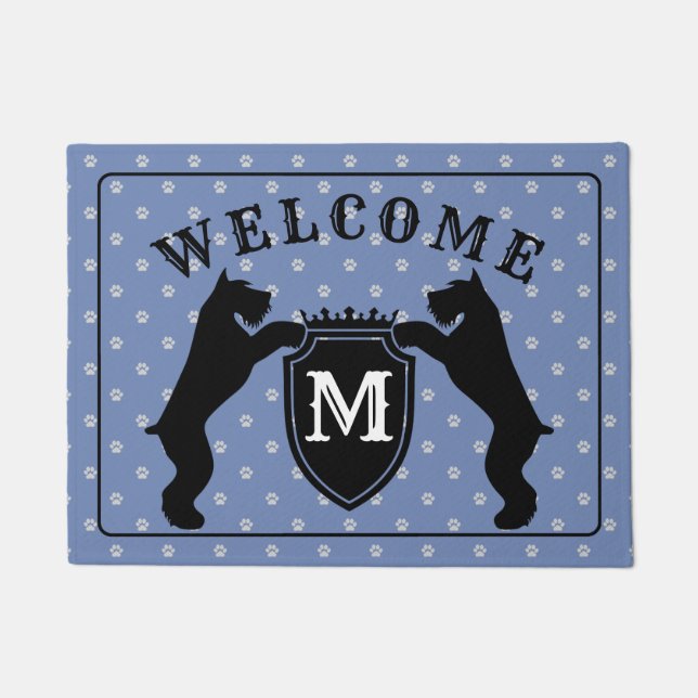 Paillasson Schnauzer géant personnalisable Doormatnt (Devant)